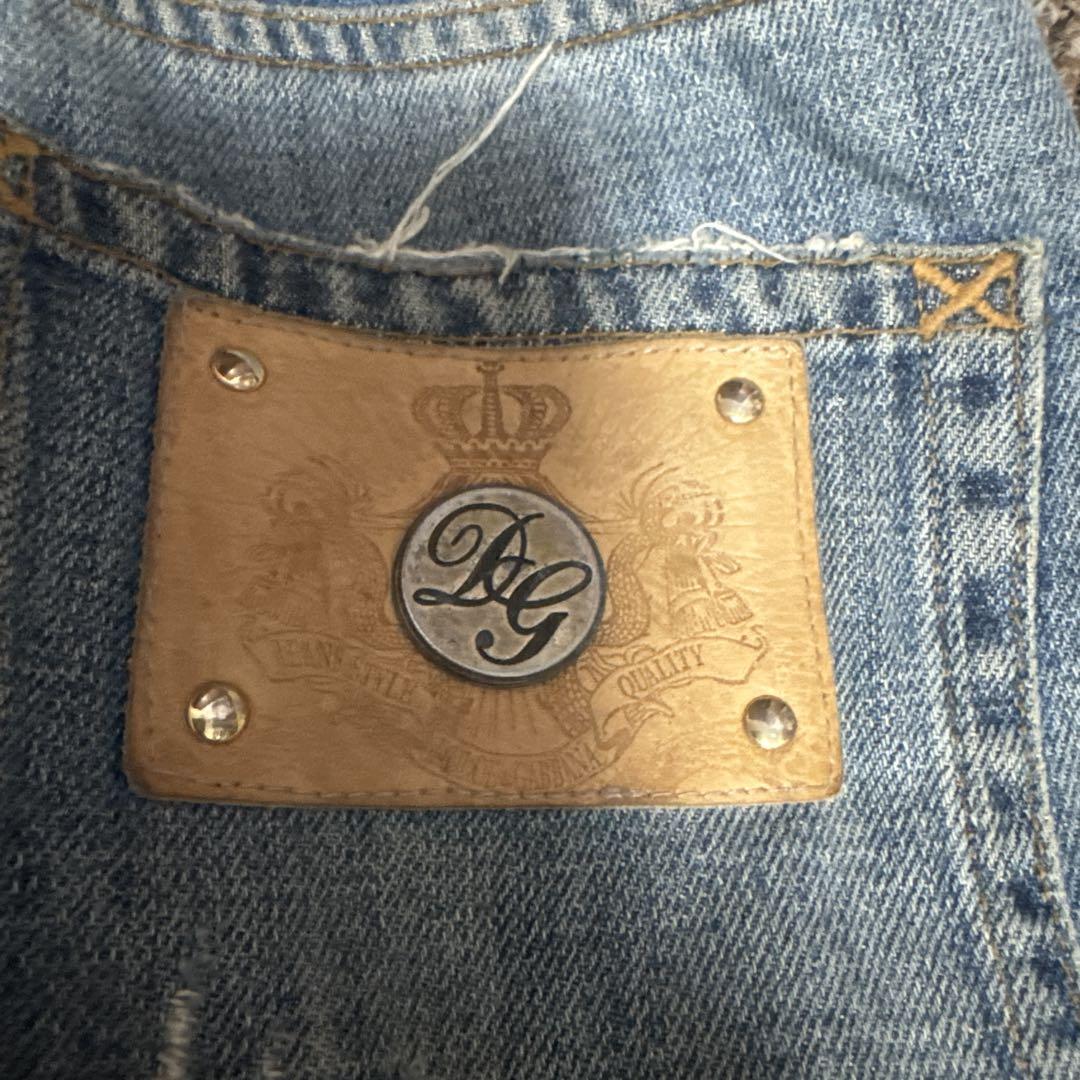 DOLCE&GABBANA ダメージデニム◆ヴィンテージ加工 クラッシュジーンズ