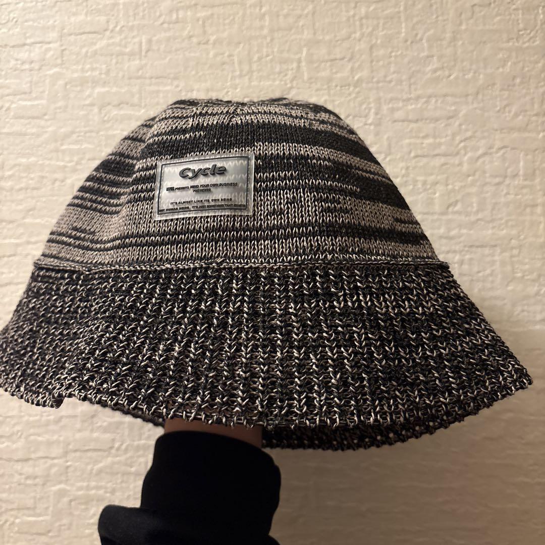 Cycle by myob MOTTLED PATTERN HAT ブラック