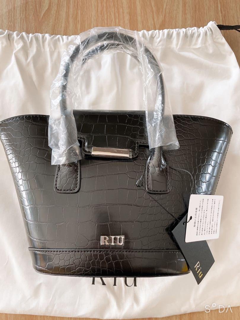 Riu リウ 2way croco hand bag クロコ ハンド バッグ 2way croco hand bag – Riu