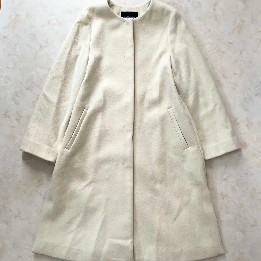 グリーンレーベル アンゴラカシミヤ混 ショートビーバーノー コートM green label relaxing