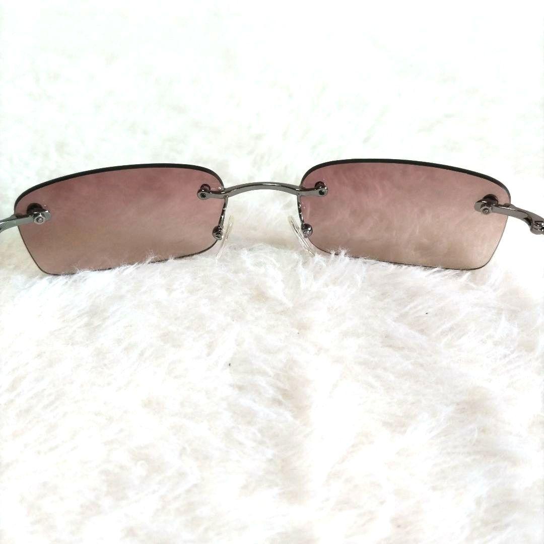 注目ショップ・ブランドのギフト GUCCI グッチ 美品 サングラス Gロゴ リムレス スクエア GG1715 小物