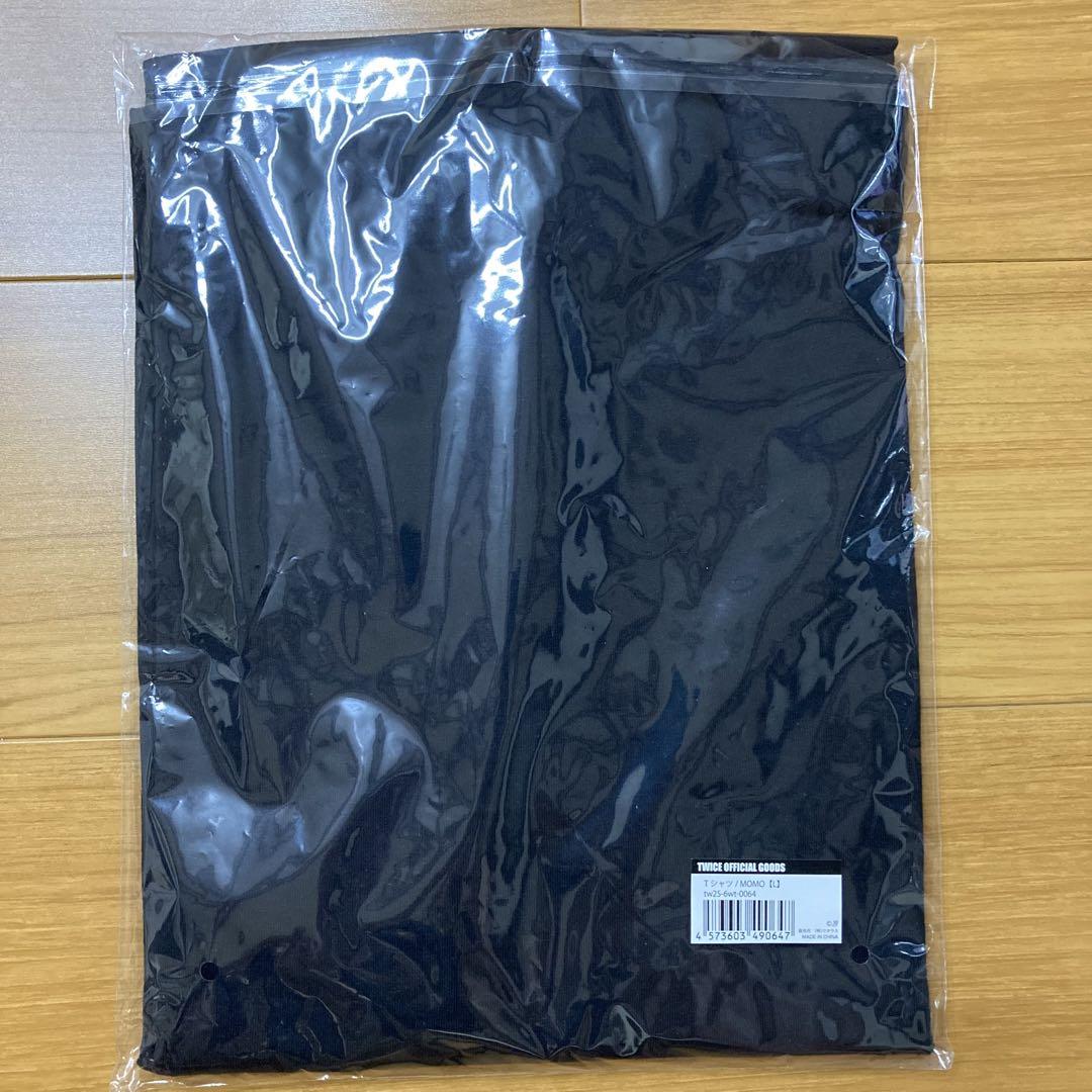 新品未開封 TWICE ツアー Tシャツ MOMO Lサイズ ② T-SHIRT〈BLACK〉【L】/ MOMO / TWICE『THIS IS FOR』 – JYP