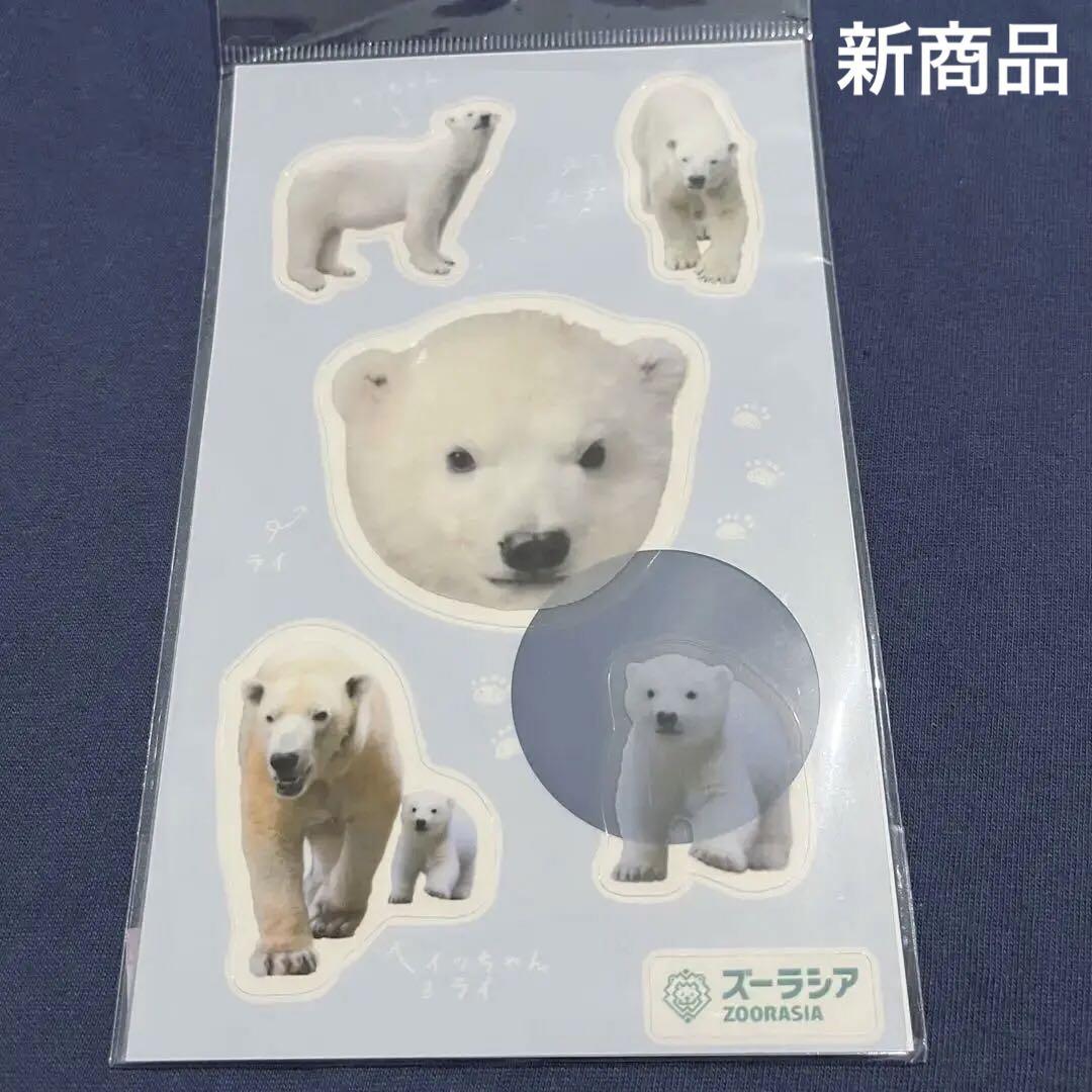 ホッキョクグマのグッズ7点セット/ズーラシア ズーラシア ステッカーシートホッキョクグマ赤ちゃん ライくん