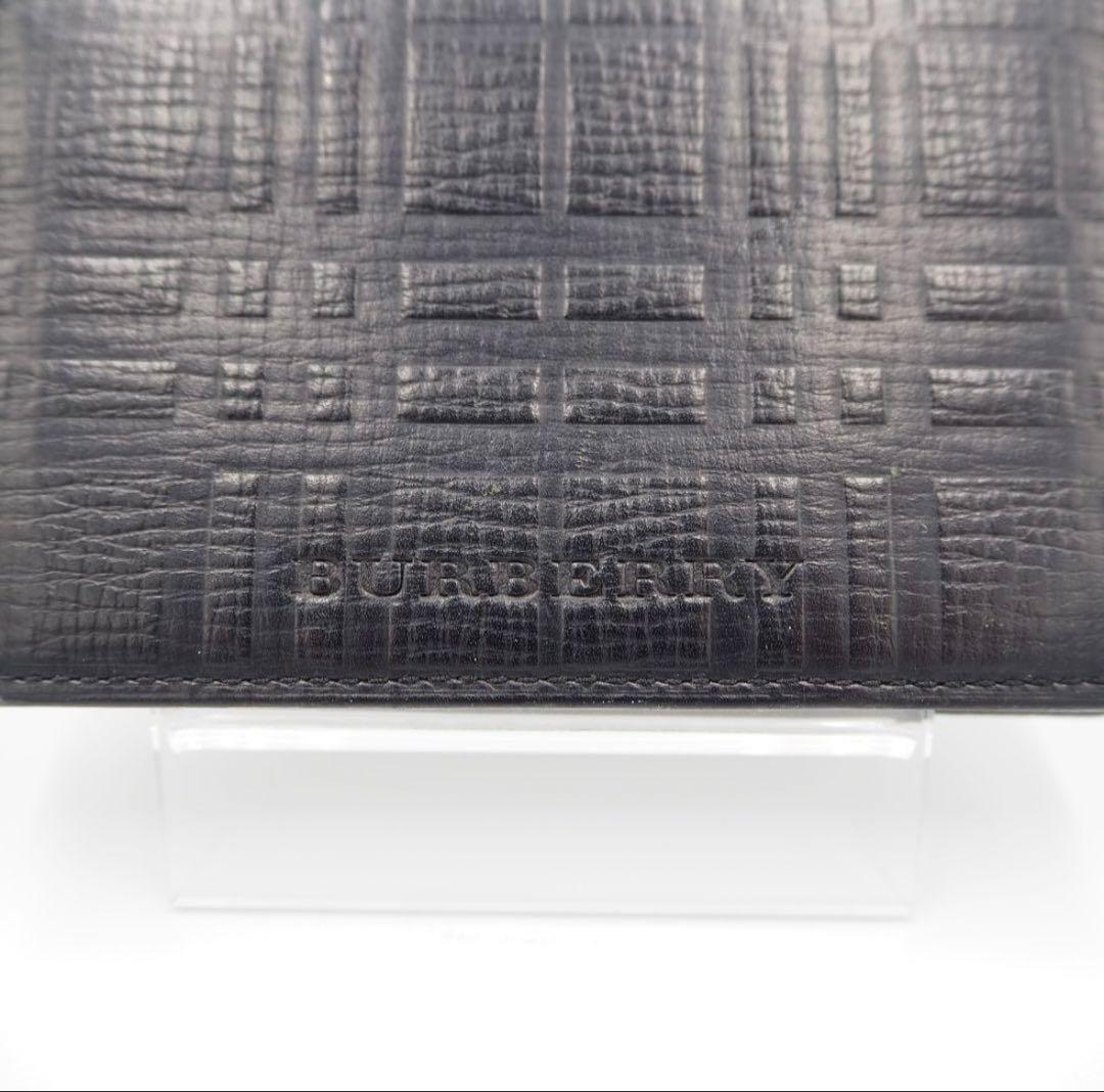 BURBERRY ブラックレザーカードケース 名刺入れ BURBERRY ブラックレザーカードケース 名刺入れ
