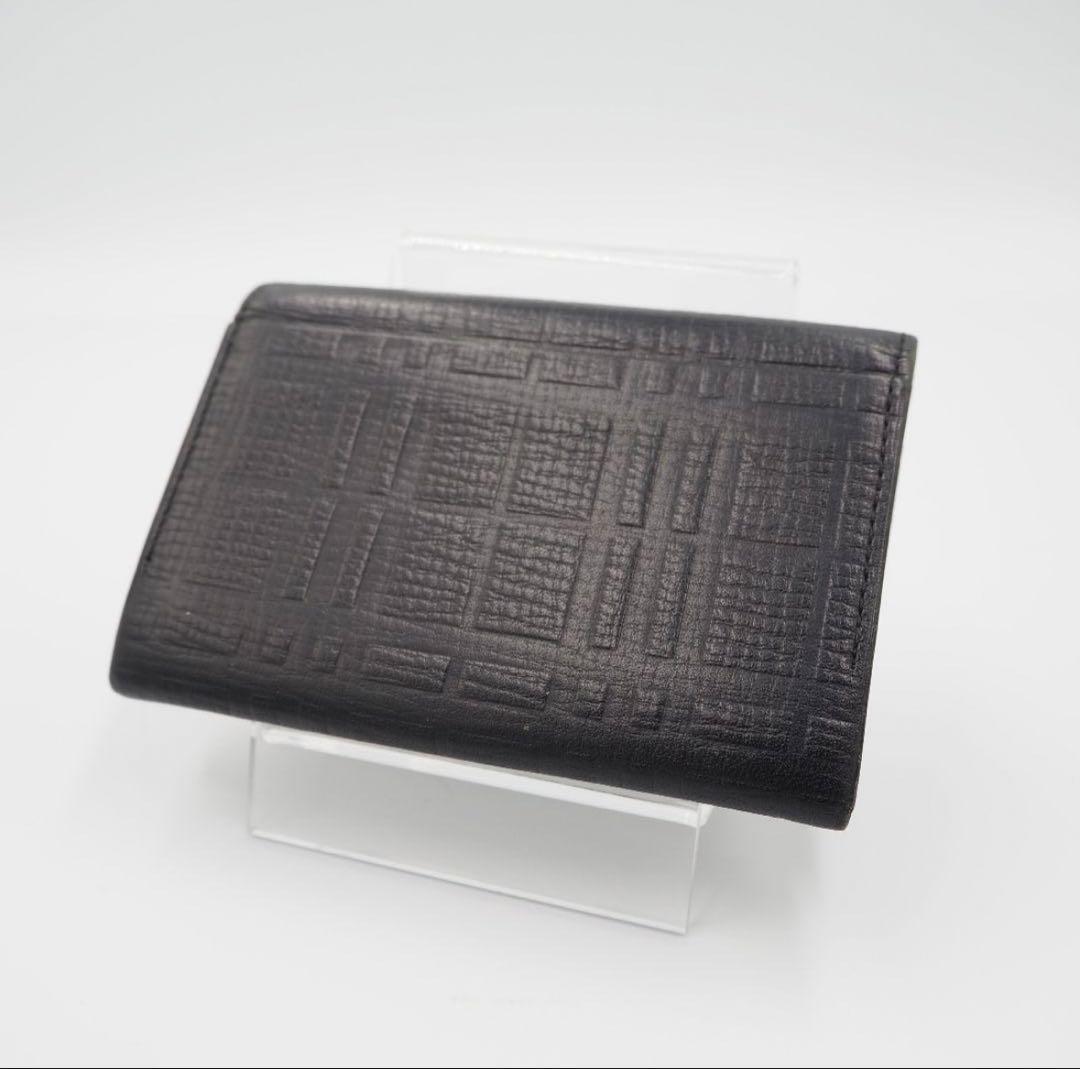 BURBERRY ブラックレザーカードケース 名刺入れ BURBERRY ブラックレザーカードケース 名刺入れ