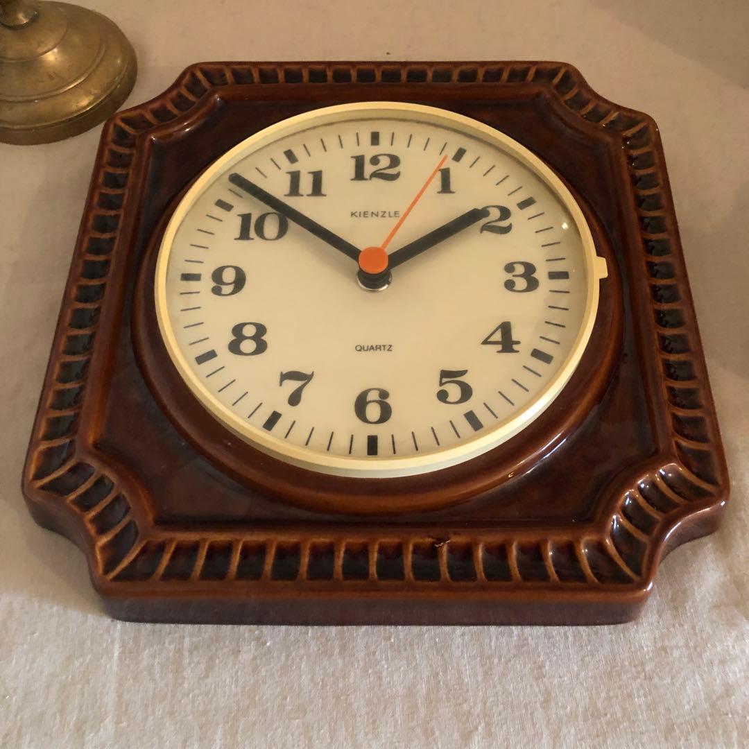 ドイツ KINZLE キンツレ 陶器の掛け時計 アンティークKIENZLE NEXPOTALLINN_EU