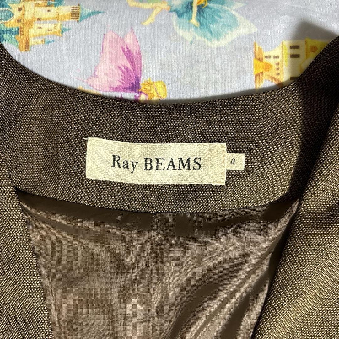 新品未使用 Ray BEAMS Vネック ジャケット ディテール