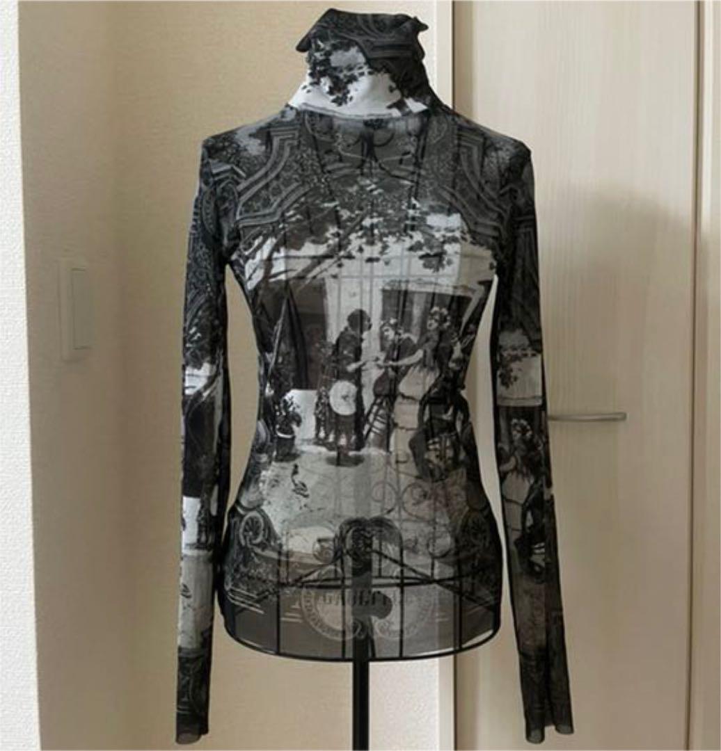 信頼も厚い Jean-Paul シースルーハイネックカットソー GAULTIER カットソー(半袖/袖なし)