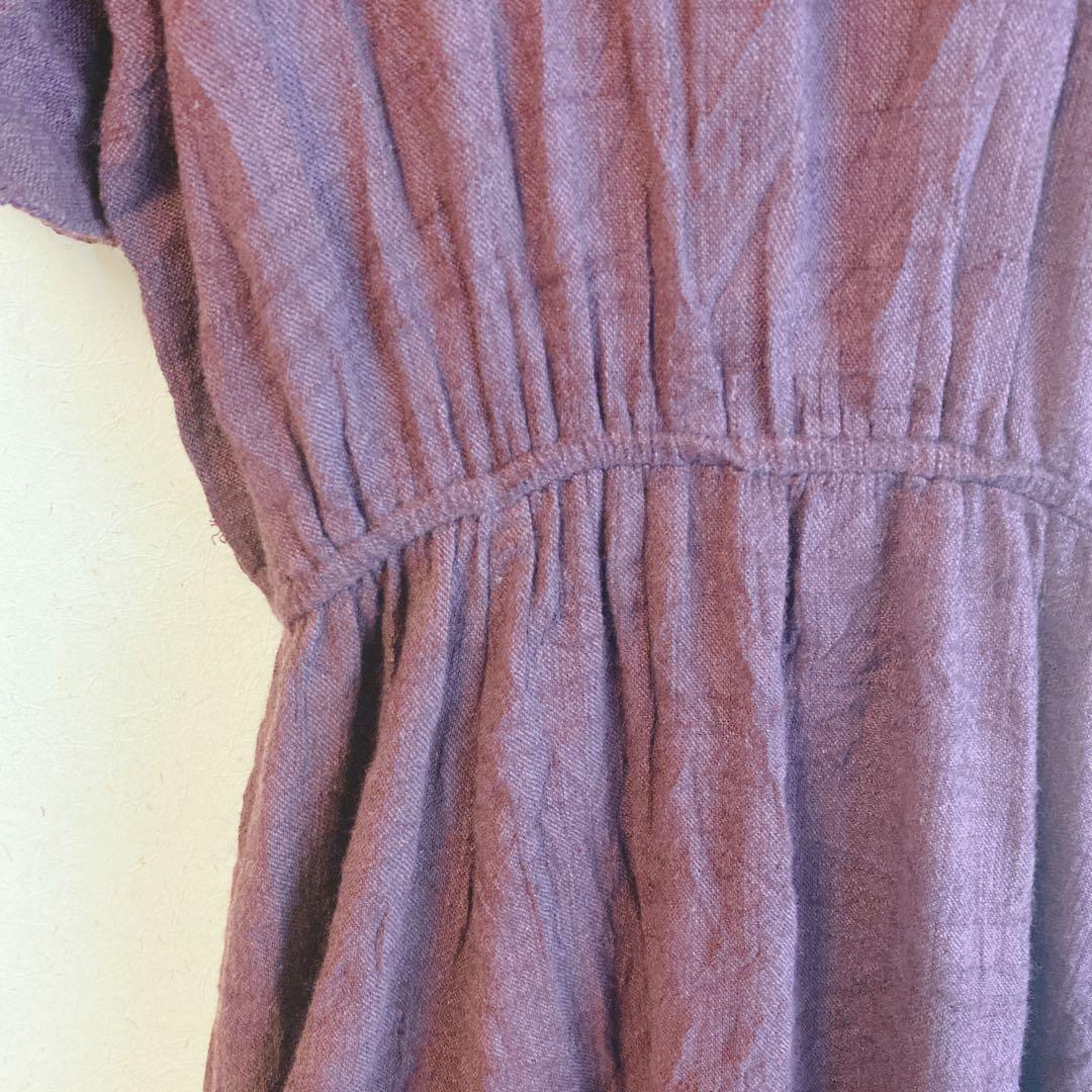 （LL）80s 90sレトロ ロング ワンピース ゆったり 半袖 Aライン LL）80s 90sレトロ ロング ワンピース ゆったり 半袖 Aライン