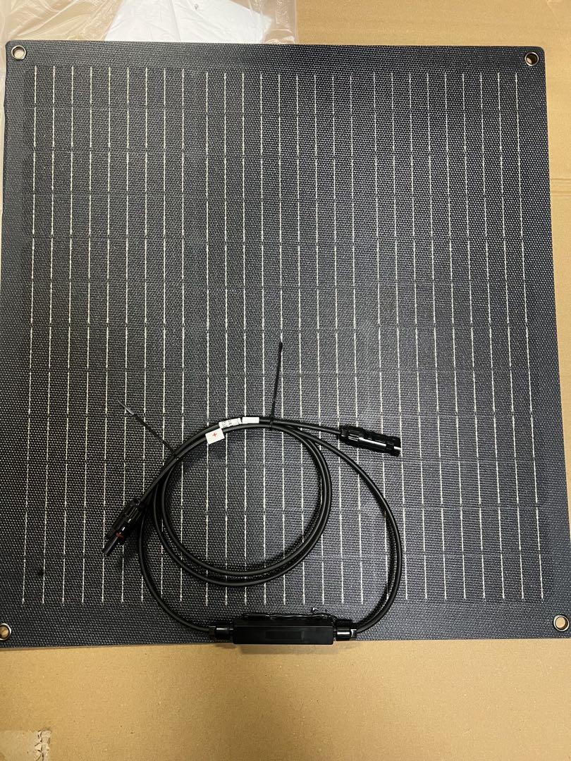 0501 LVYUAN ソーラーパネル 50W 軽量 曲る 変換効率21% 防災