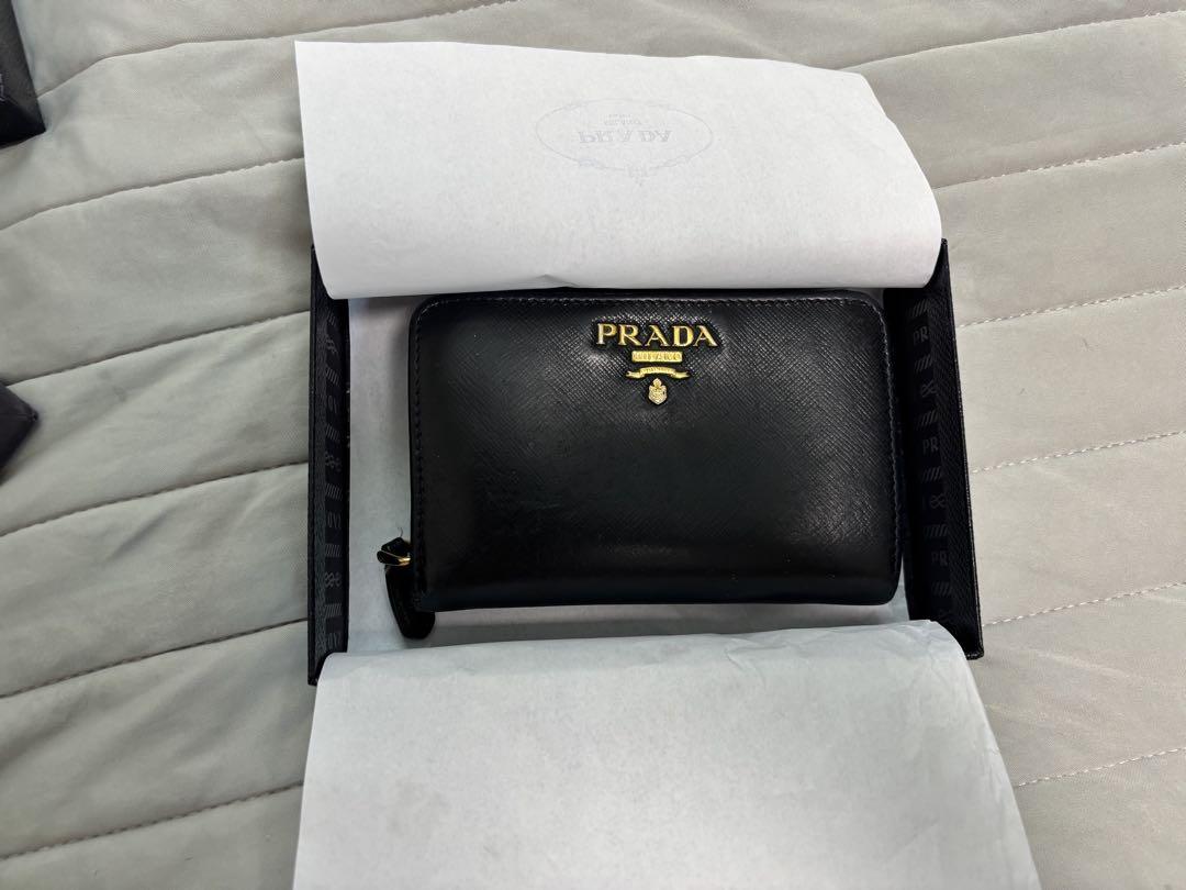 PRADA 二つ折り財布 値下げ交渉〇 値下げ交渉可能】PRADA 二つ折り財布 1ML225 QWA サフィアーノ