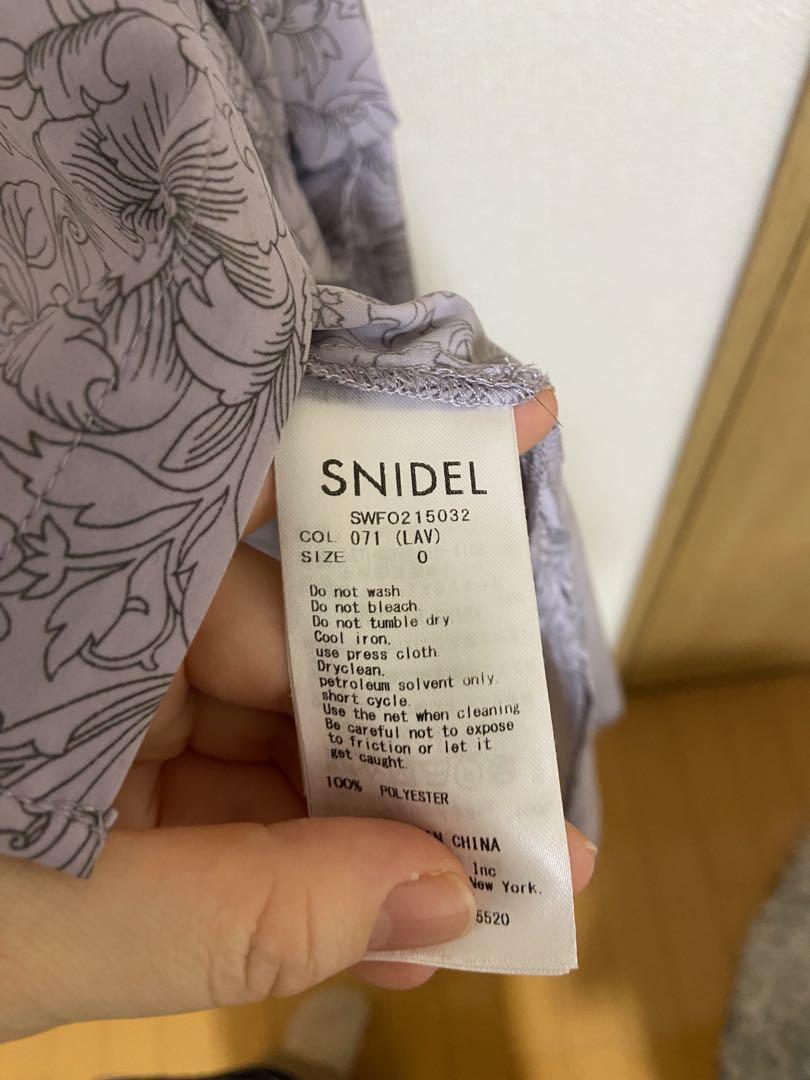 【メール便不可】 SNIDEL フラワープリント メルカリ - サイズ0 シャツワンピース ワンピース
