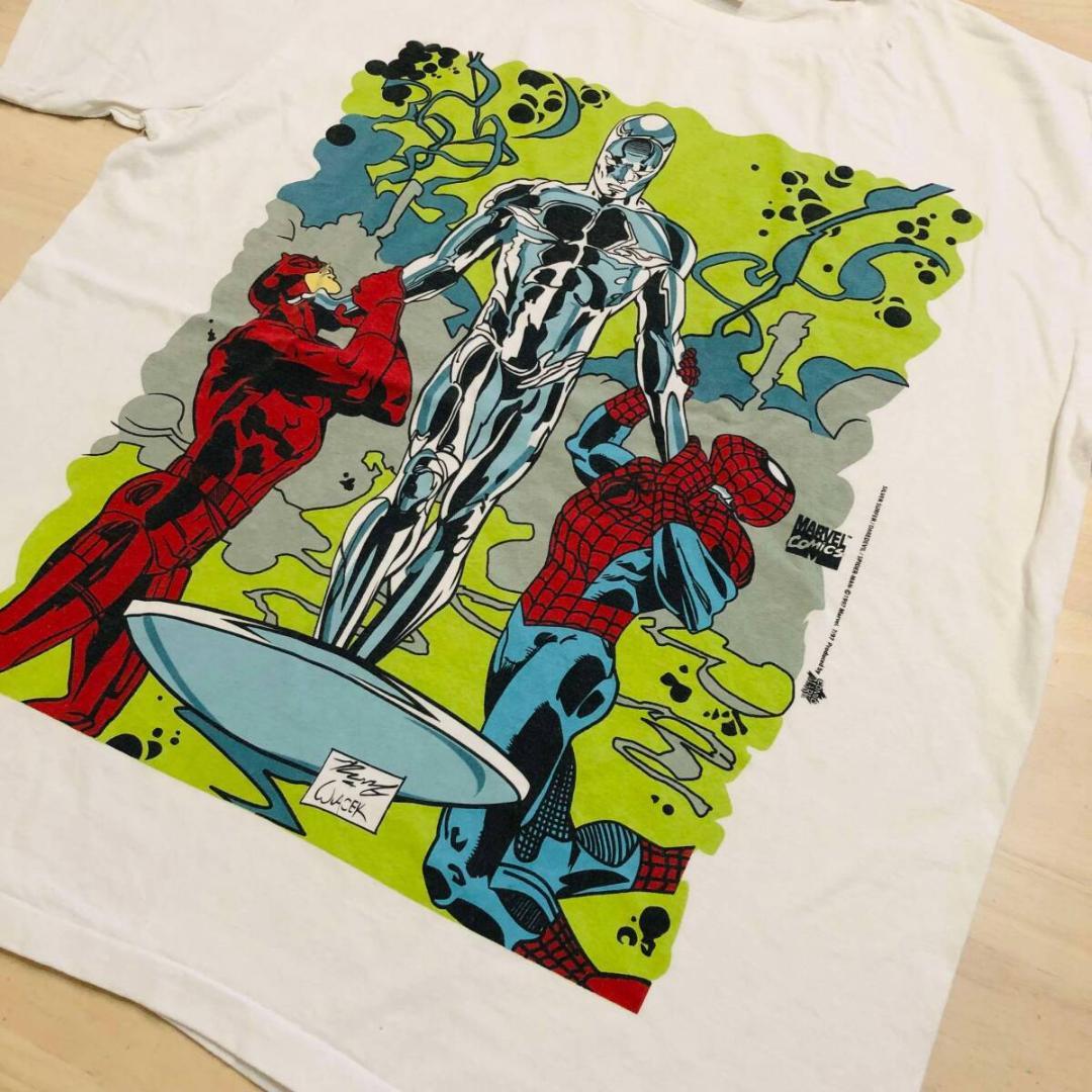 マーベルコミック・シルバーサーフ・ダレデヴィル・スパイダーマン・シングルステッチ