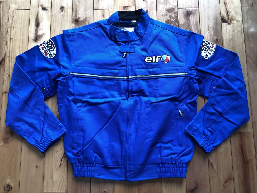 【未使用】elf レッドバロン 300周年記念 バイクジャケット 青 ELF レッドバロン ライダースジャケット 300店舗記念 限定品