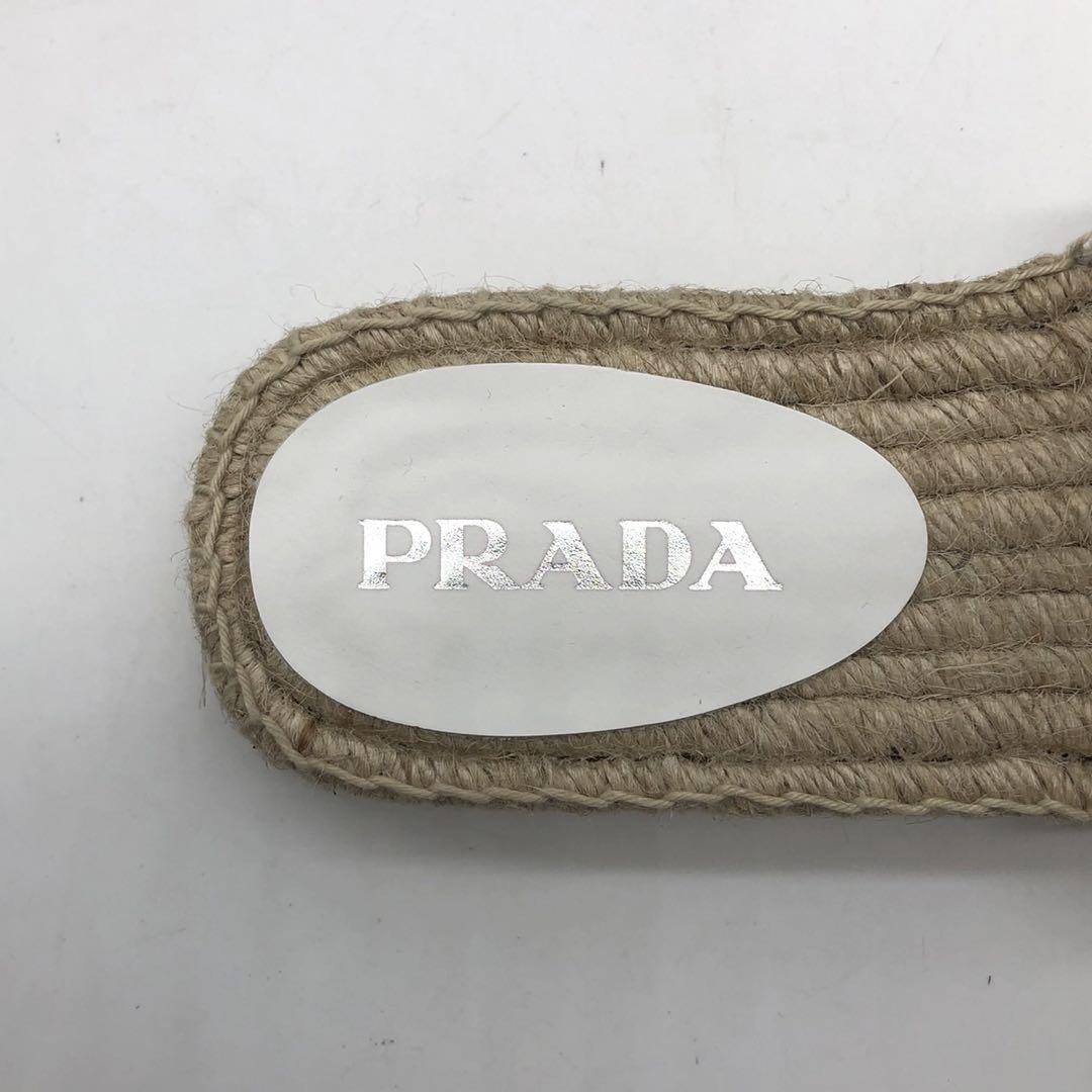 ✨新品・未使用✨22SS プラダ サンダル 三角ロゴ エスパドリーユ 38 ✨新品・未使用✨22SS プラダ サンダル 三角ロゴ エスパドリーユ