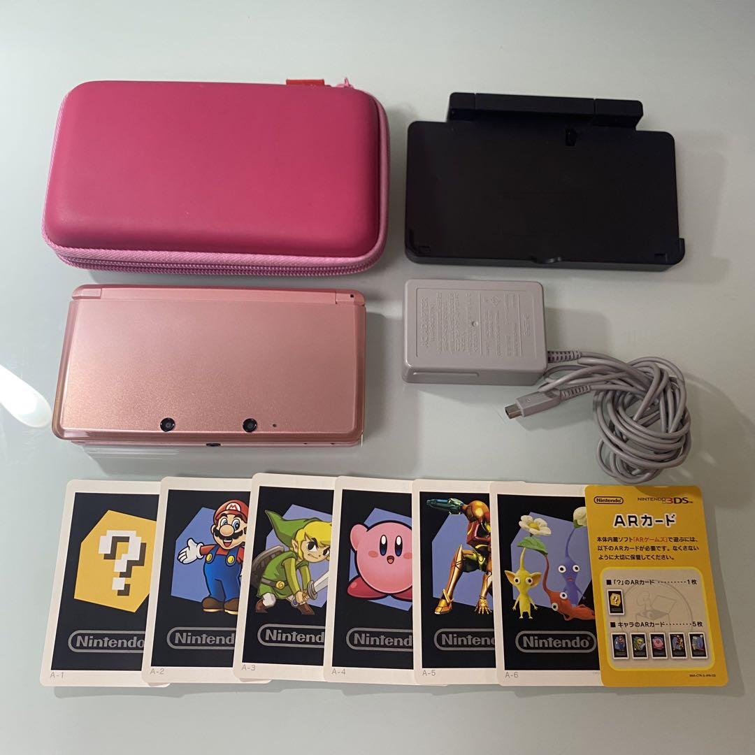【極美品.即日発送】動作確認済み ニンテンドー 3DS ピンク セット
