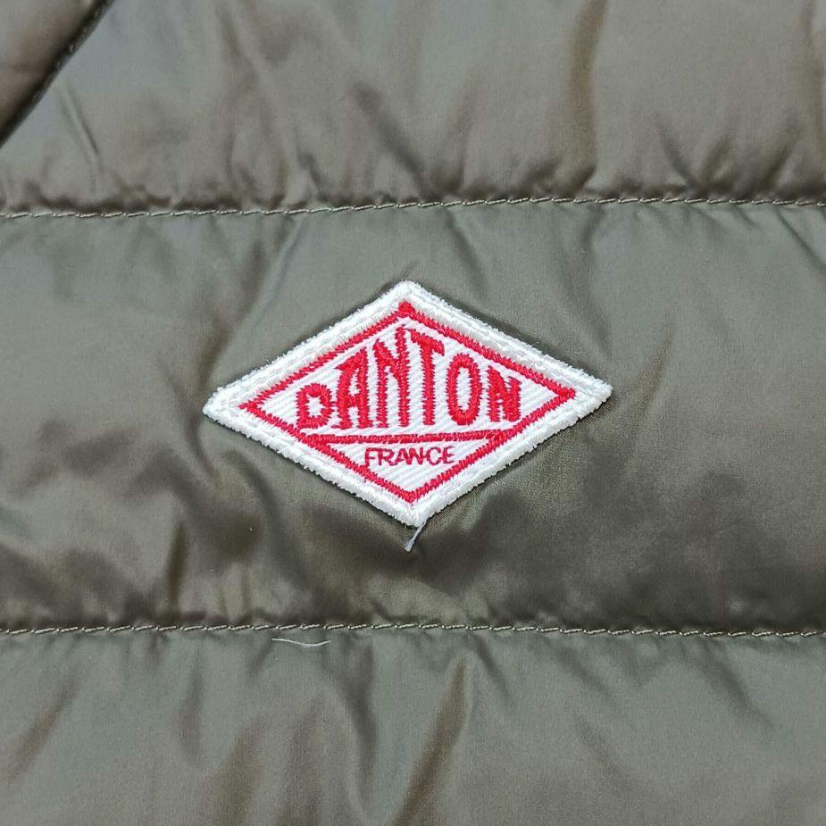 ♡美品DANTON ダウンキルティングベスト オリーブカーキ 愛用 ♡美品DANTON ダウンキルティングベスト オリーブカーキ
