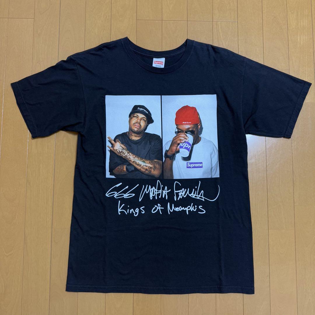 Supreme Three Six Mafia Tee ブラック 12aw