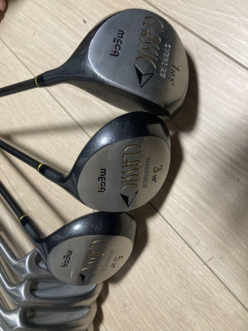 MEGA GOLF ゴルフクラブ・キャディバッグ　フルセット　アイアン初心者向け