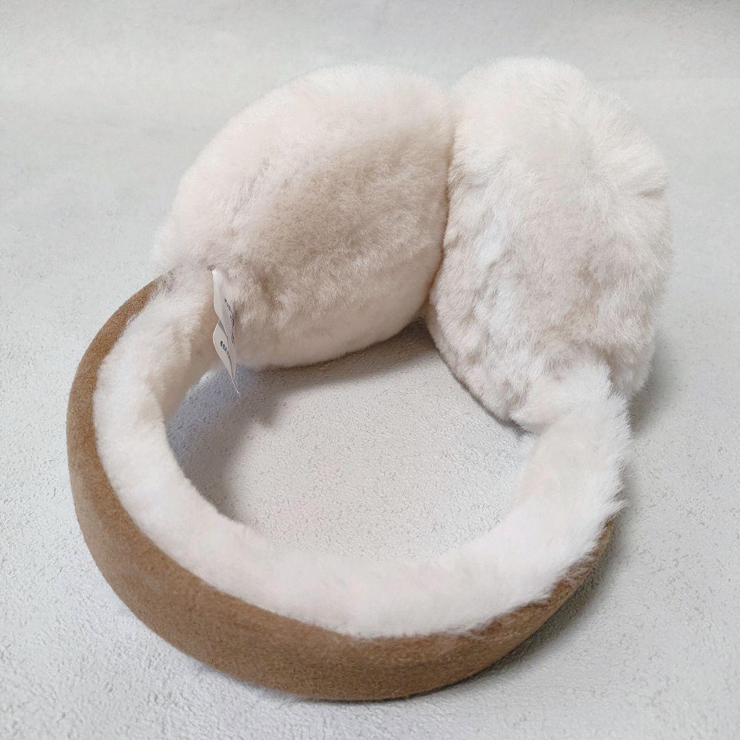 【美品】 正規品　UGG　イヤマフ　エンブロイダリー　ロゴ　チェスナット