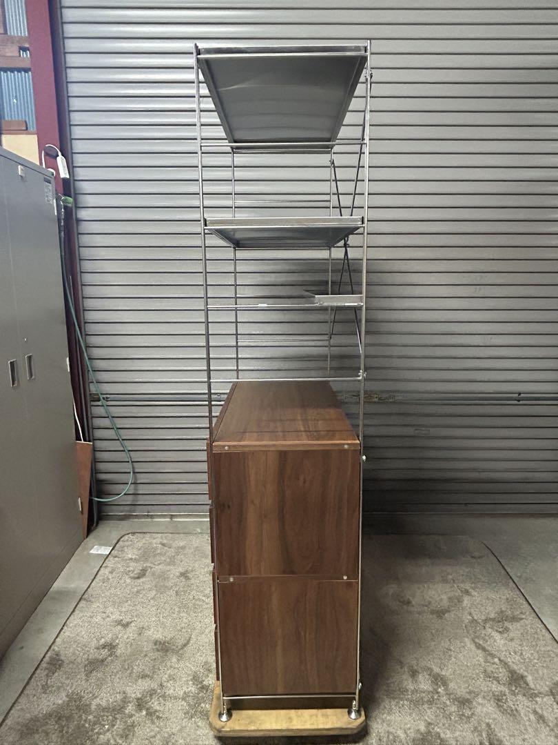 ☆GD216【中古品】ステンレスユニットシェルフ 無印良品　幅84cm