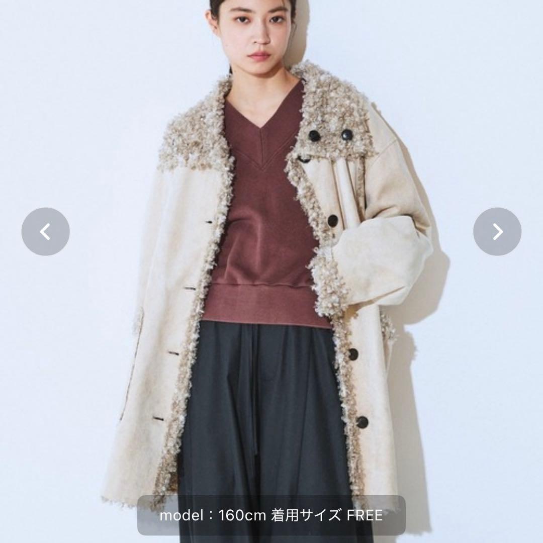 jeanasis リバーシブルムートンファーコート SIZE JEANASIS