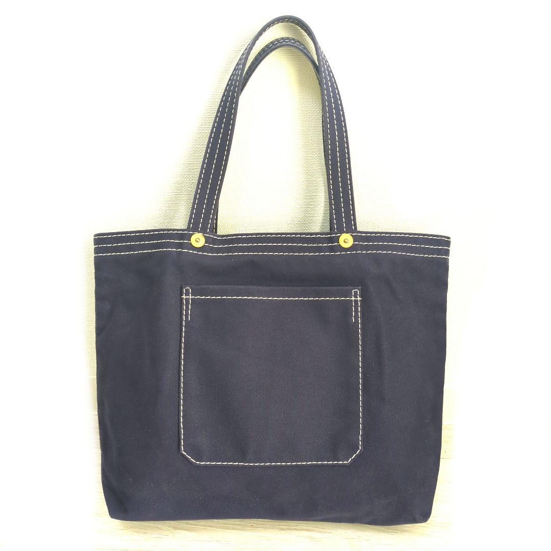 美品】一澤帆布製 ネイビー トートバッグ カバン 鞄 bag 帆布