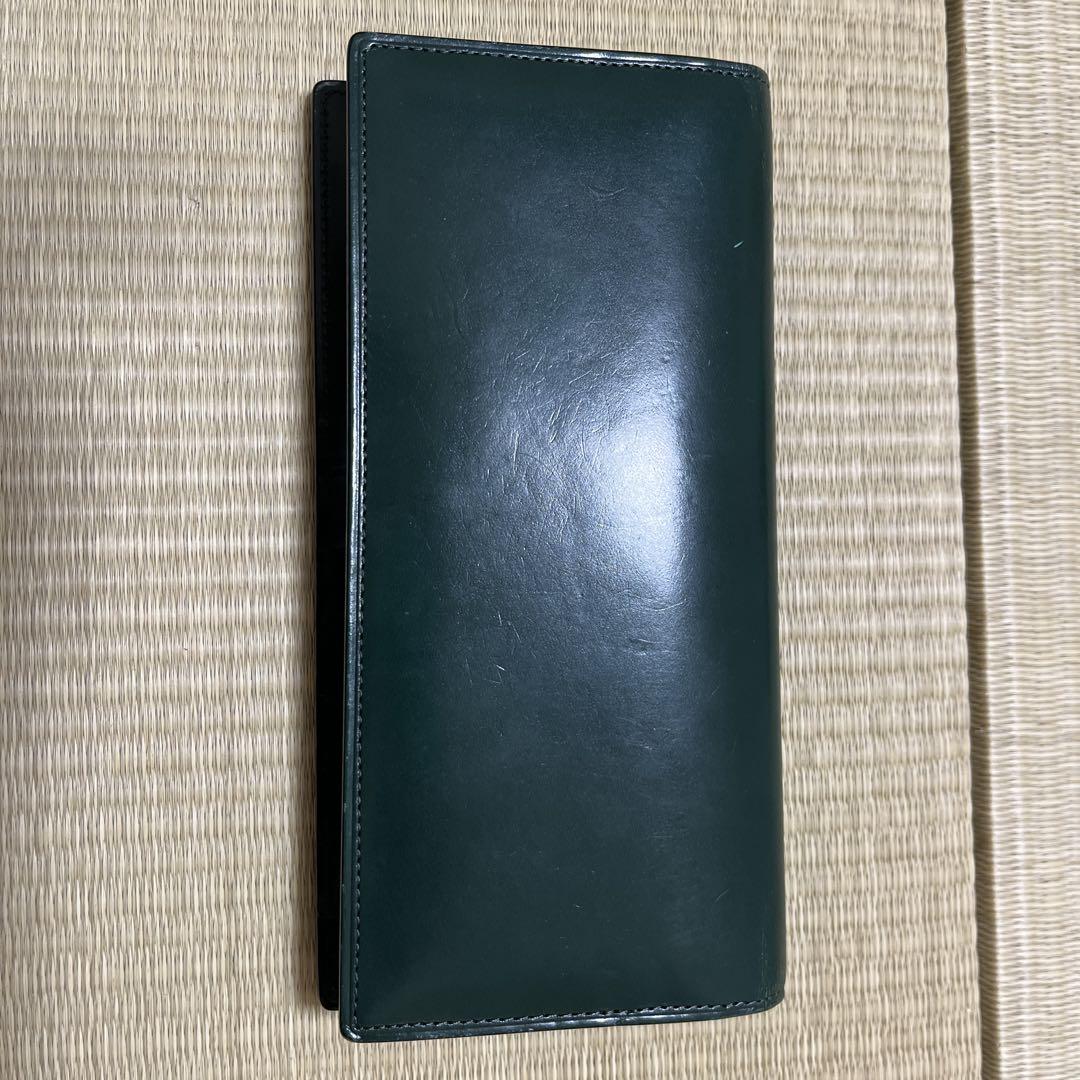美品COCOMEISTER グリーン 二つ折り財布