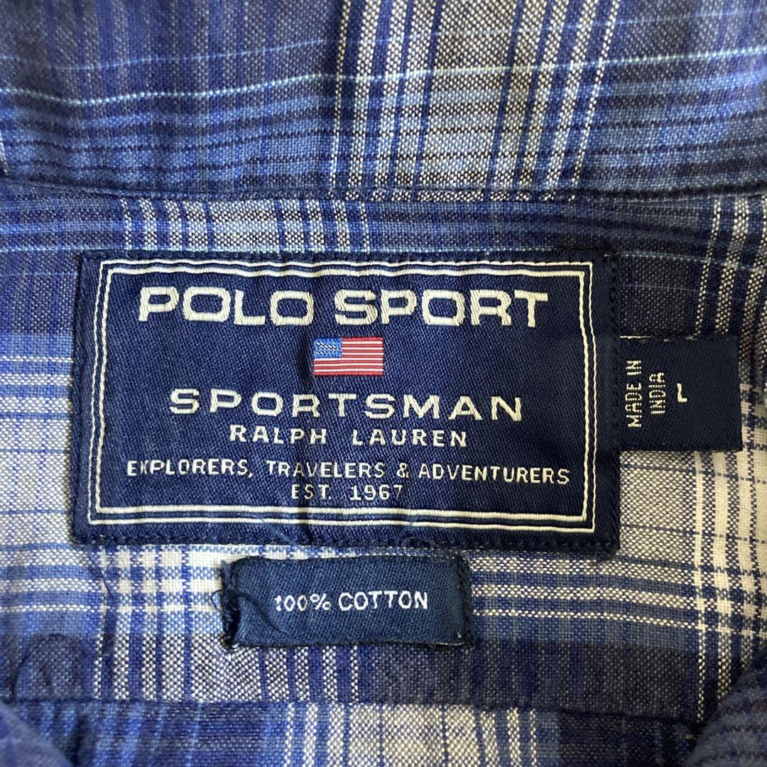 レア POLO SPORTSMAN チェックシャツ ralph ポロスポーツマン - メルカリ