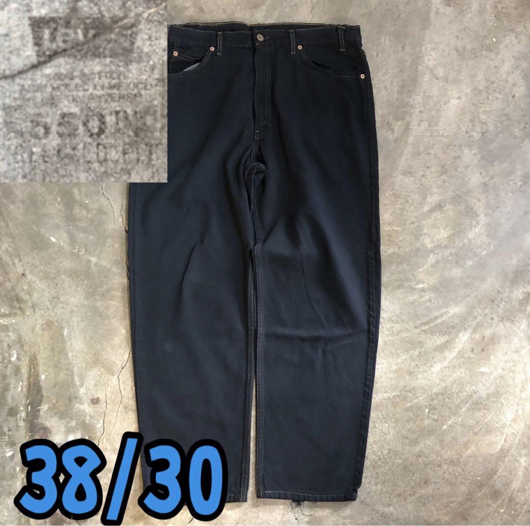 T5687 Levi's 550 ブラックデニム　オレンジタブ　古着