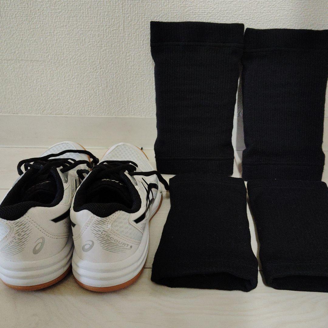 ASICS バレーボールシューズ ホワイト/ブラック 22センチ