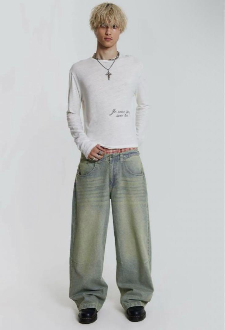 パンツ Jaded London Colossus Jeans Light Wash
