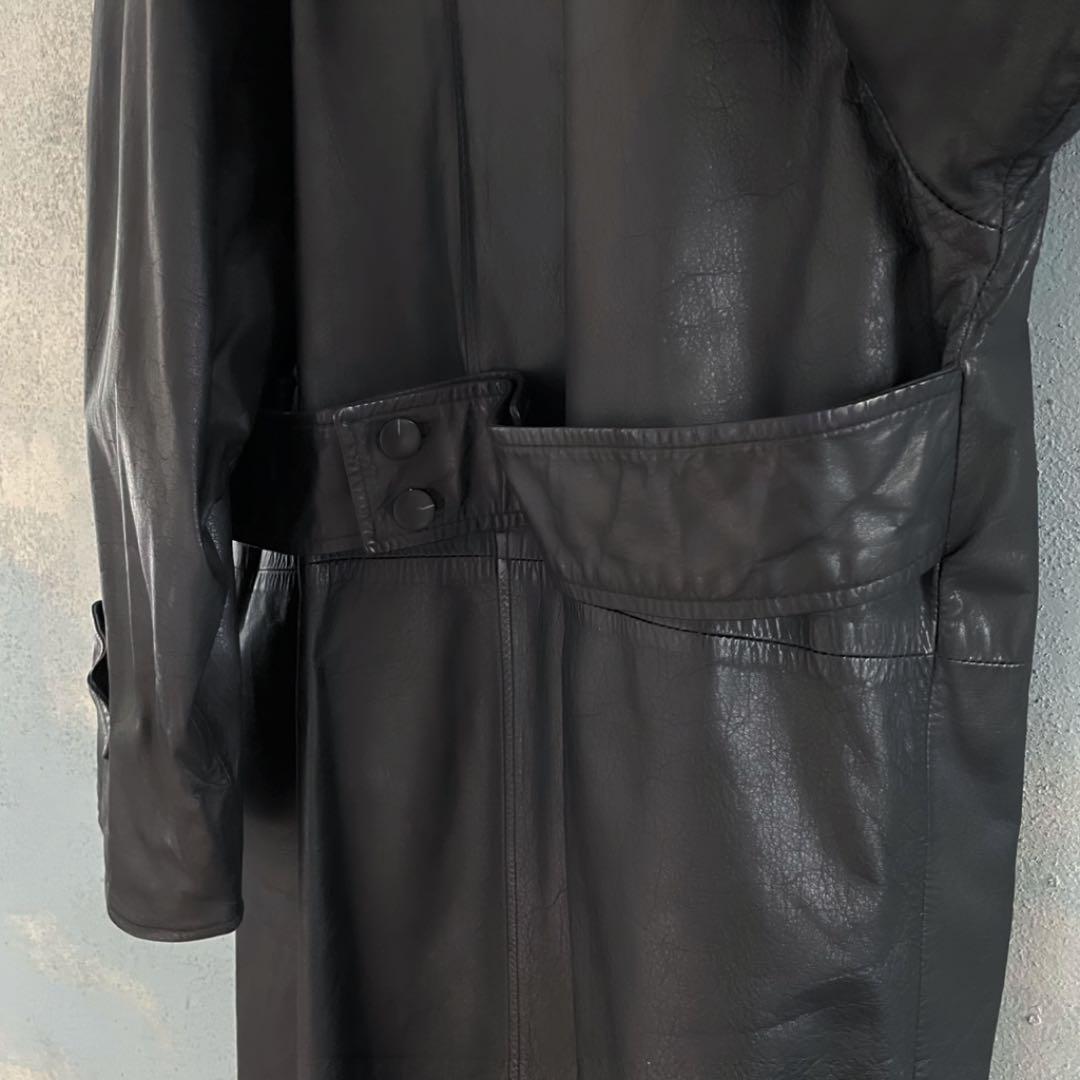 レザージャ 入手困難 トムズラボ レザートレンチコート レザー牛革 Du9lL-m88924842142 本革 TOMSLABO ジワは