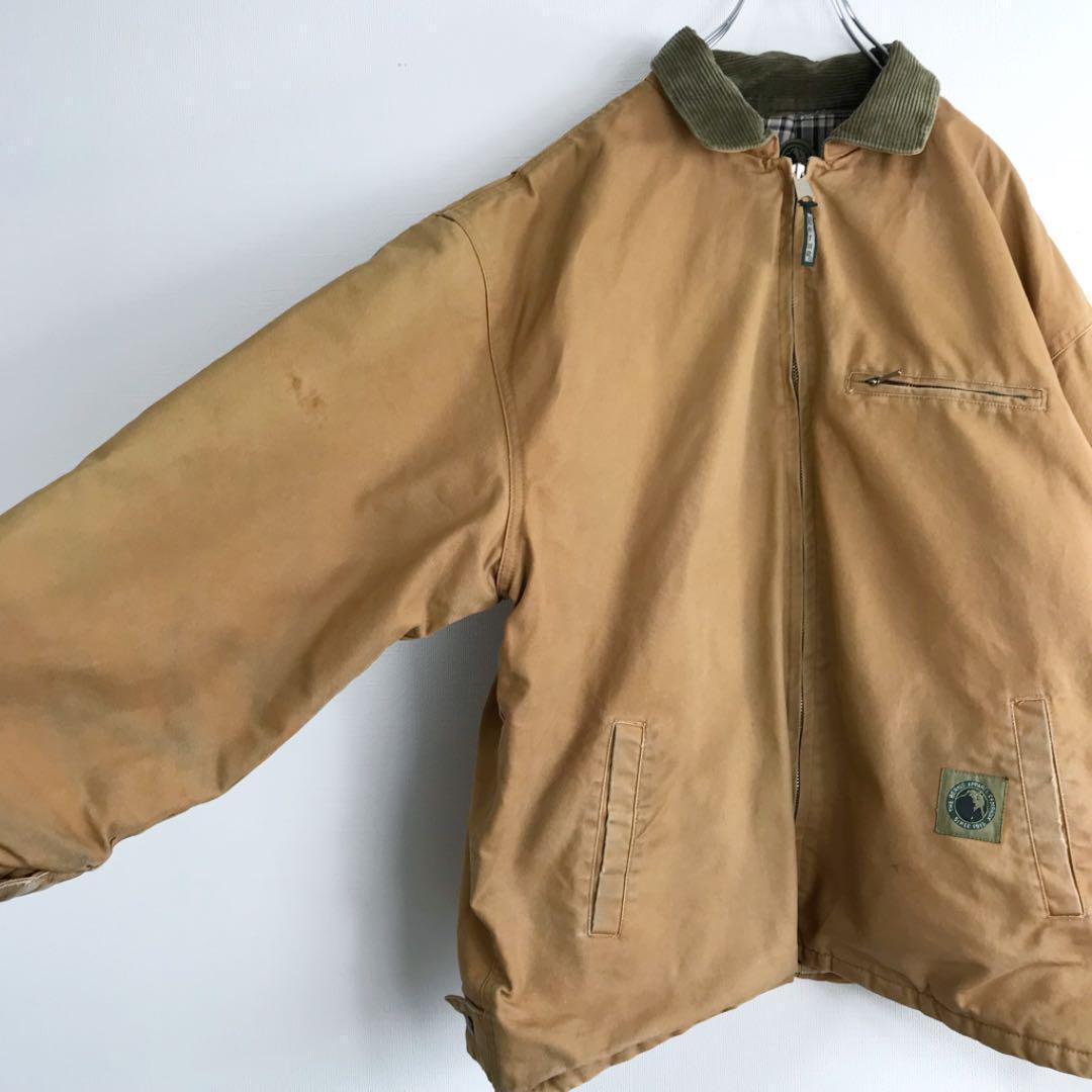 上質で快適 ダック地 Apparel Berne ワークジャケット 裏キルティング ブルゾン - ブルゾン