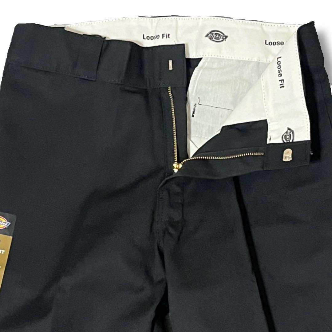 新品 34x30 ブラック DICKIES ダブルニー LOOSE FIT - メルカリ
