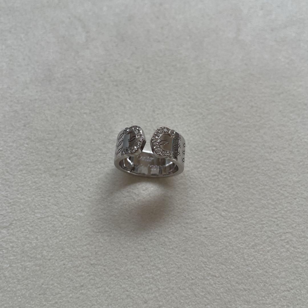 Cartier カルティエ ダイヤ　2C リング　8号　K18 WG