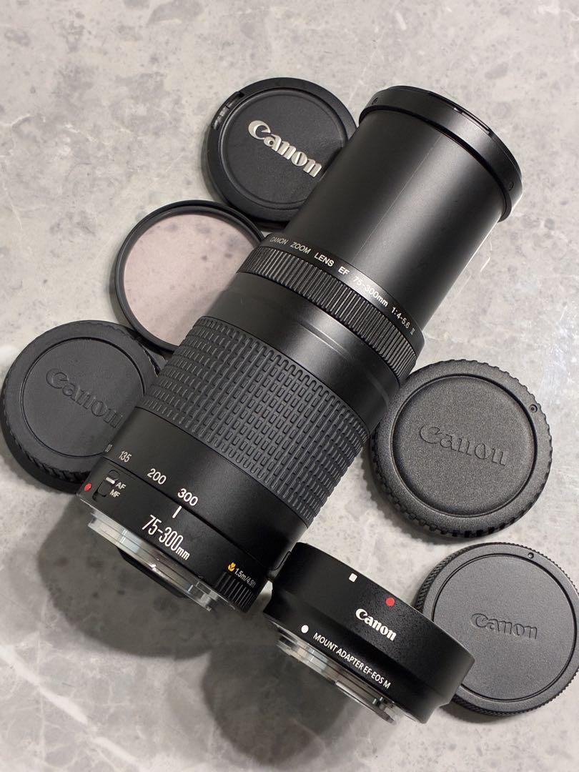 ⭐️美品⭐️Canon EF 75-300 II & EF-EOS M アダプター - メルカリ