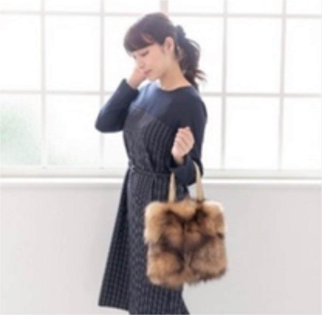 ちいただけ≫ フィンランド産シルバーフォックス 新品未使用 2r0Y5-m88931876292 パッチワークバッグ コーディネ