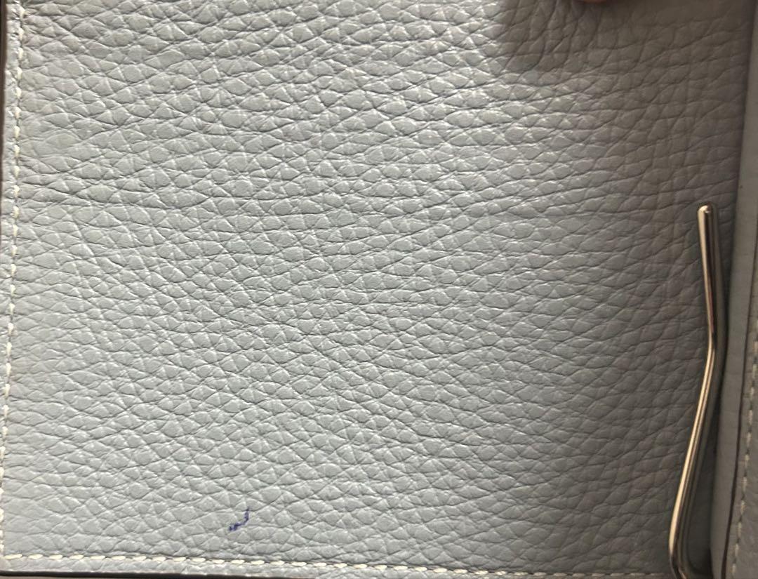 COACH 水色 マネークリップ財布