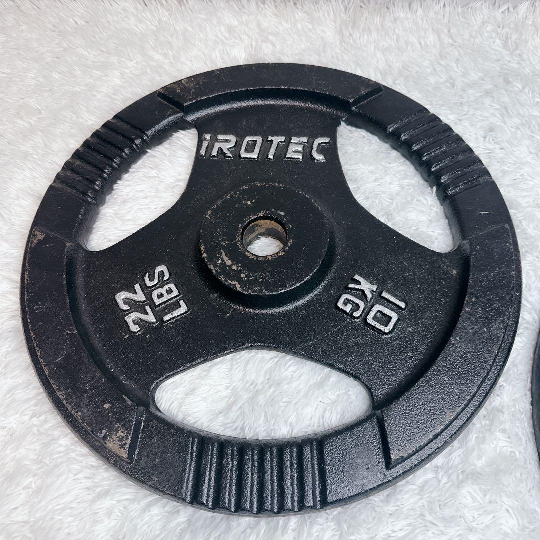 iROTEC アイロテック ダンベルプレート 10kg ×2枚 22LBS