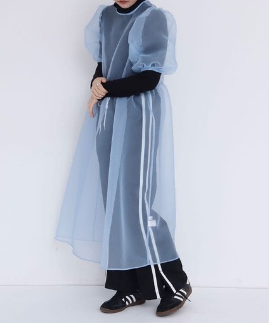 I AM I IN FACT アイアムアイ オーガンジーシアーワンピースFREE SIZE・I am I in fact DECORATOM_COM_BR