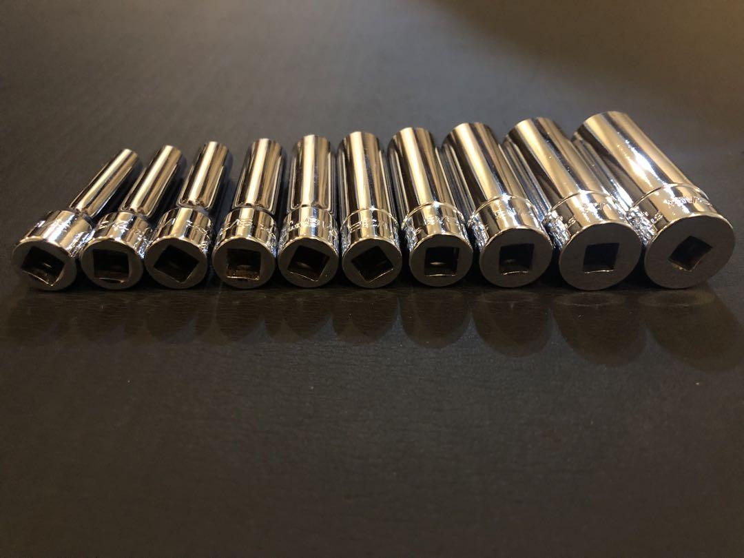 Snap-on 1/4dr 12ポイントディープ ソケット インチサイズ