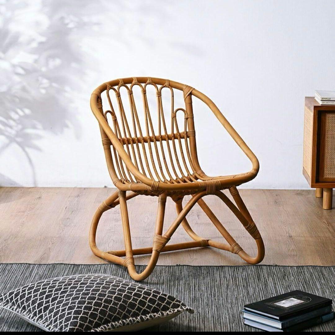 ラタンチェア 籐目立った傷や汚れなし