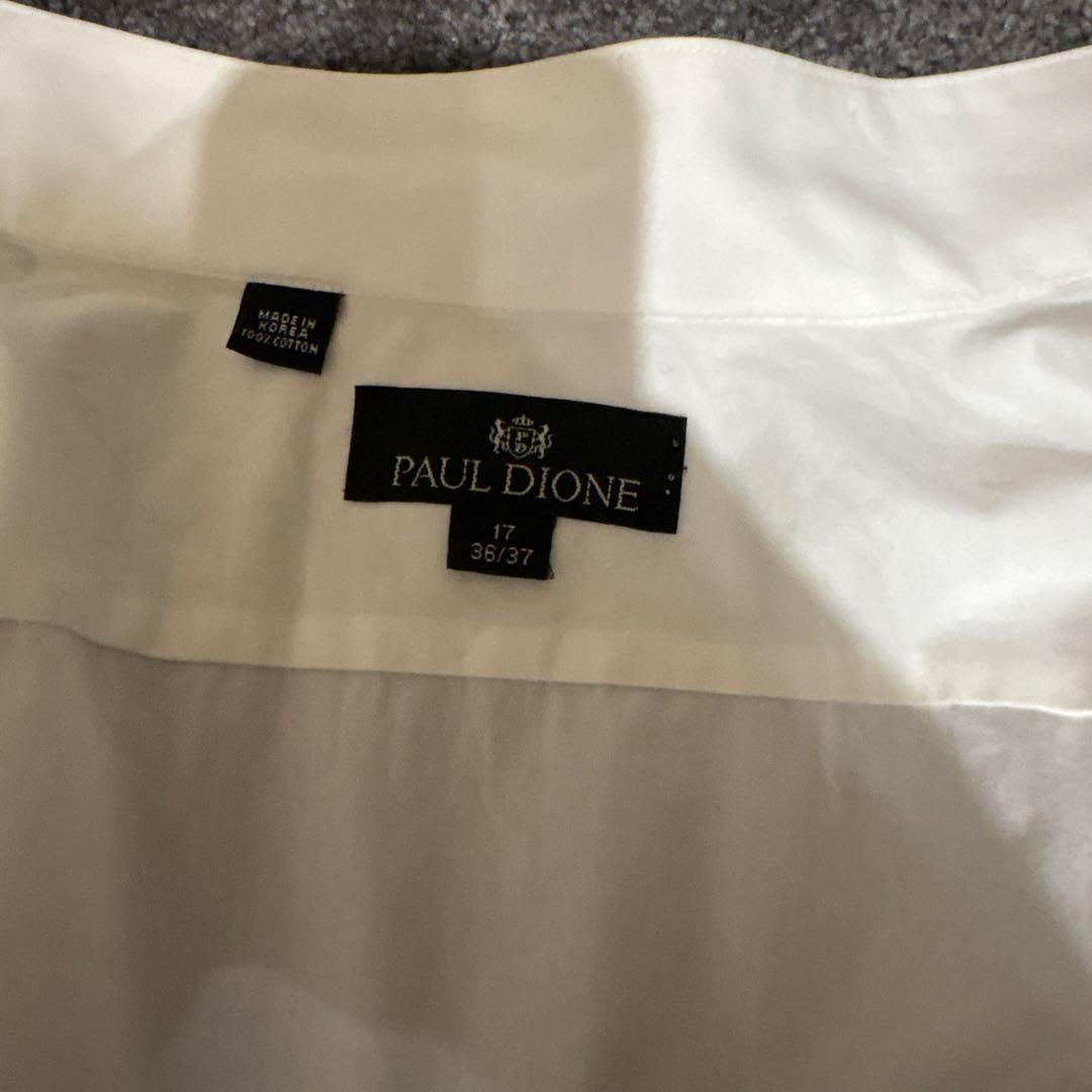 PAUL DIONE タキシードシャツ 17/36-37 ホワイト 6,160円