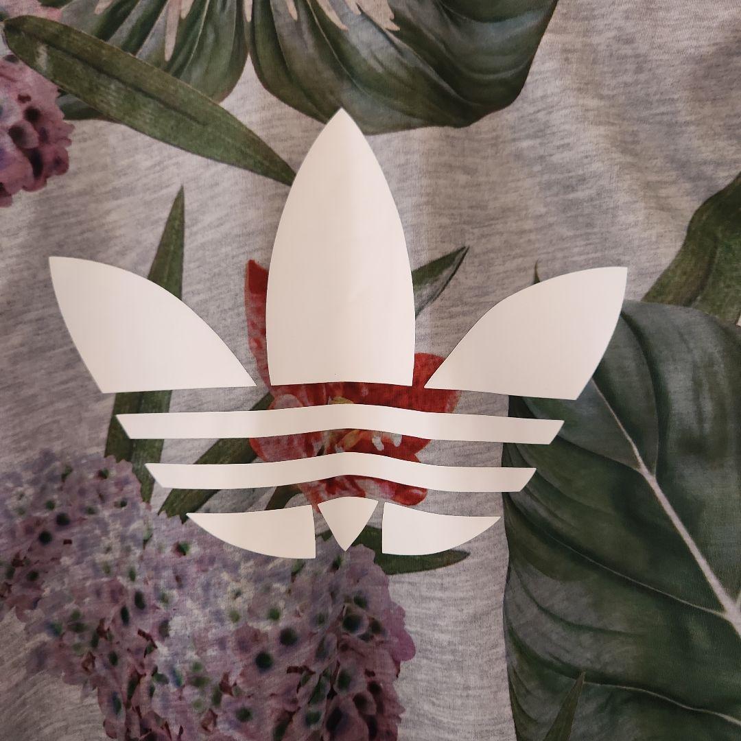 美品!! adidas レディース ファームカンパニー 紫陽花 グレー XL