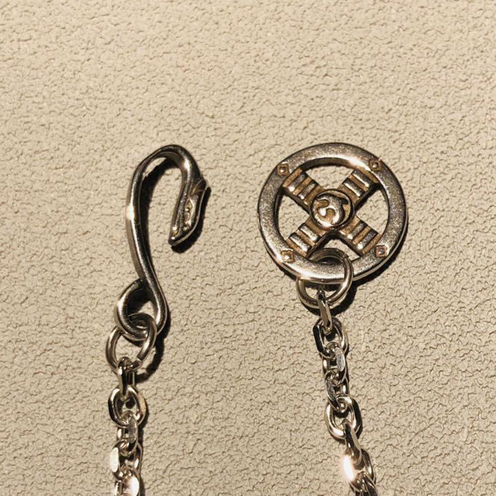特大ダークシルバー・ターコイズ　フェザーネックレス【イーグルフック&ホイール付】