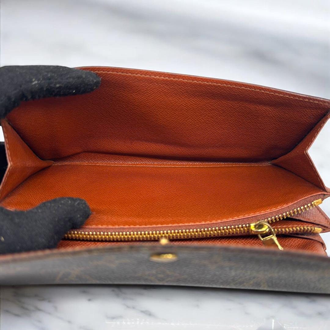 Louis Vuitton ブラウン 長財布 ポルトフォイユ・サラ M61734