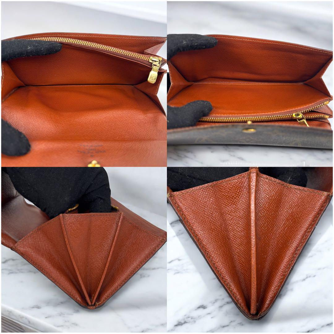Louis Vuitton ブラウン 長財布 ポルトフォイユ・サラ M61734