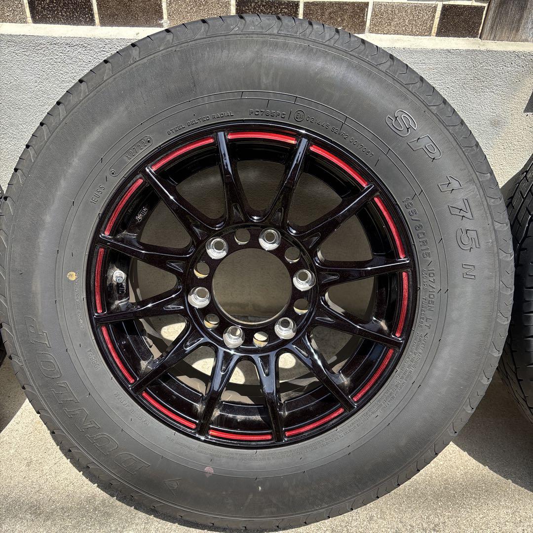え*ち様 ハイエース 195/80R15 4本　ブラックマン　5ZIGEN