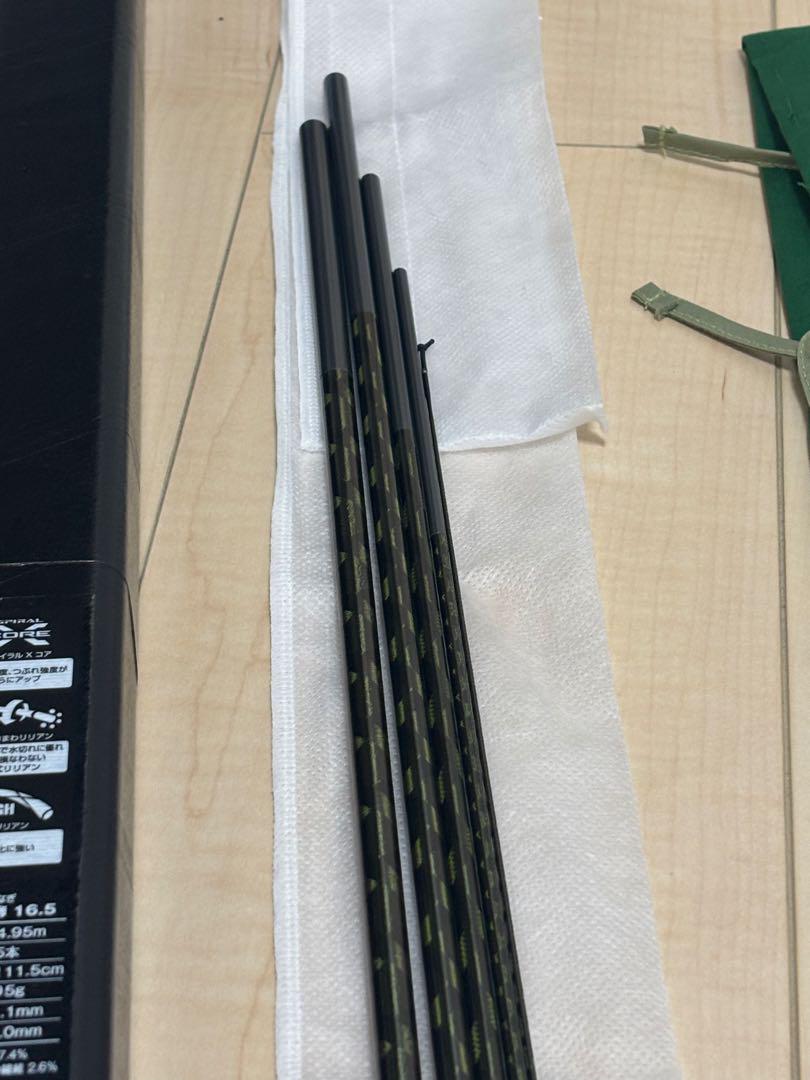 飛天弓 柳 16.5尺 付属品完備 未記入保証書付き